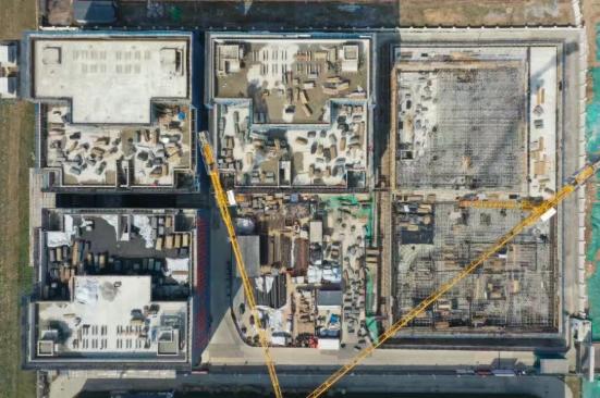 进度条刷新！西安鼎鑫微波精密制造厂房建设及产业化项目迎最新进展，3栋单体主体结构