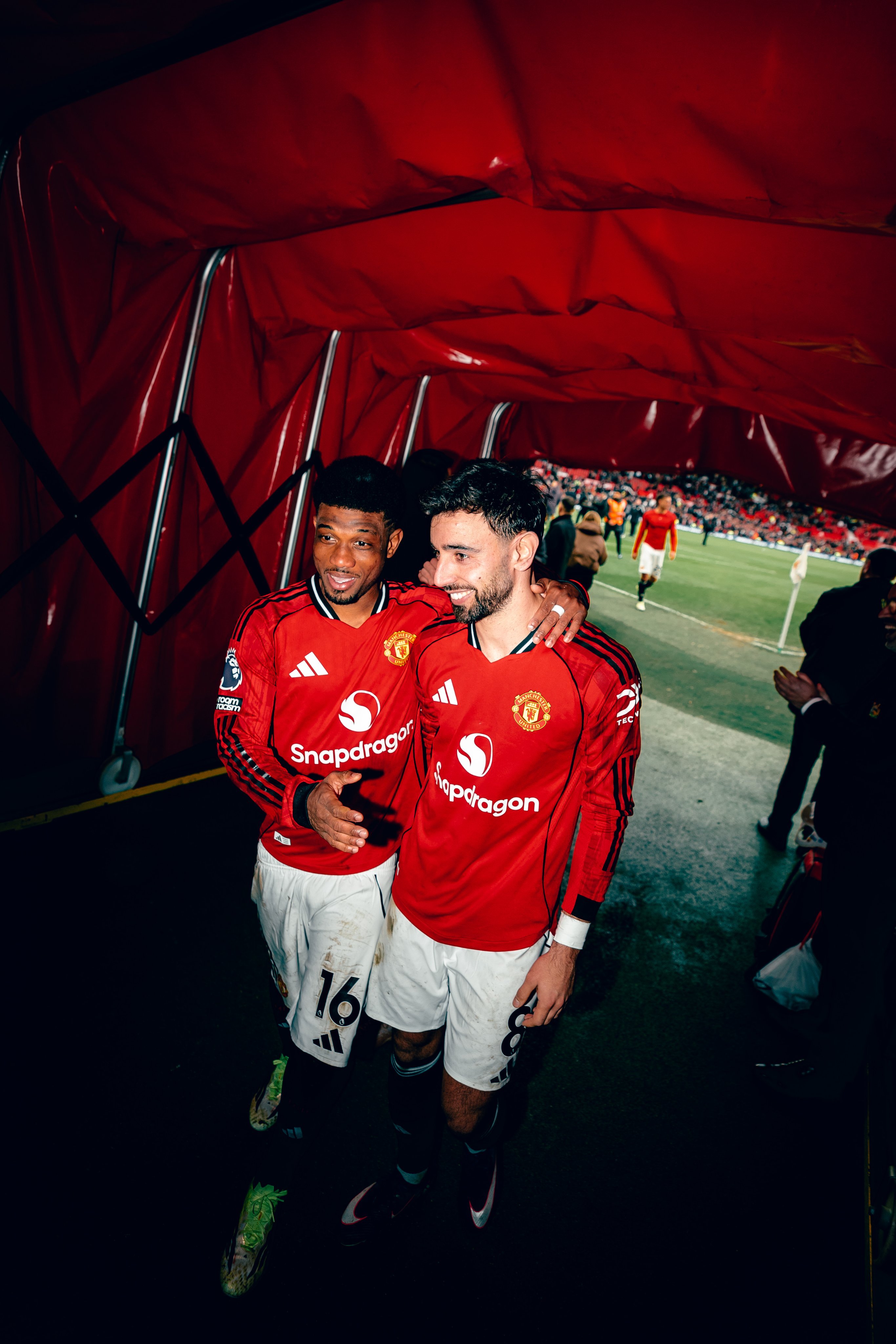 赛后曼联。曼联2比0曼城