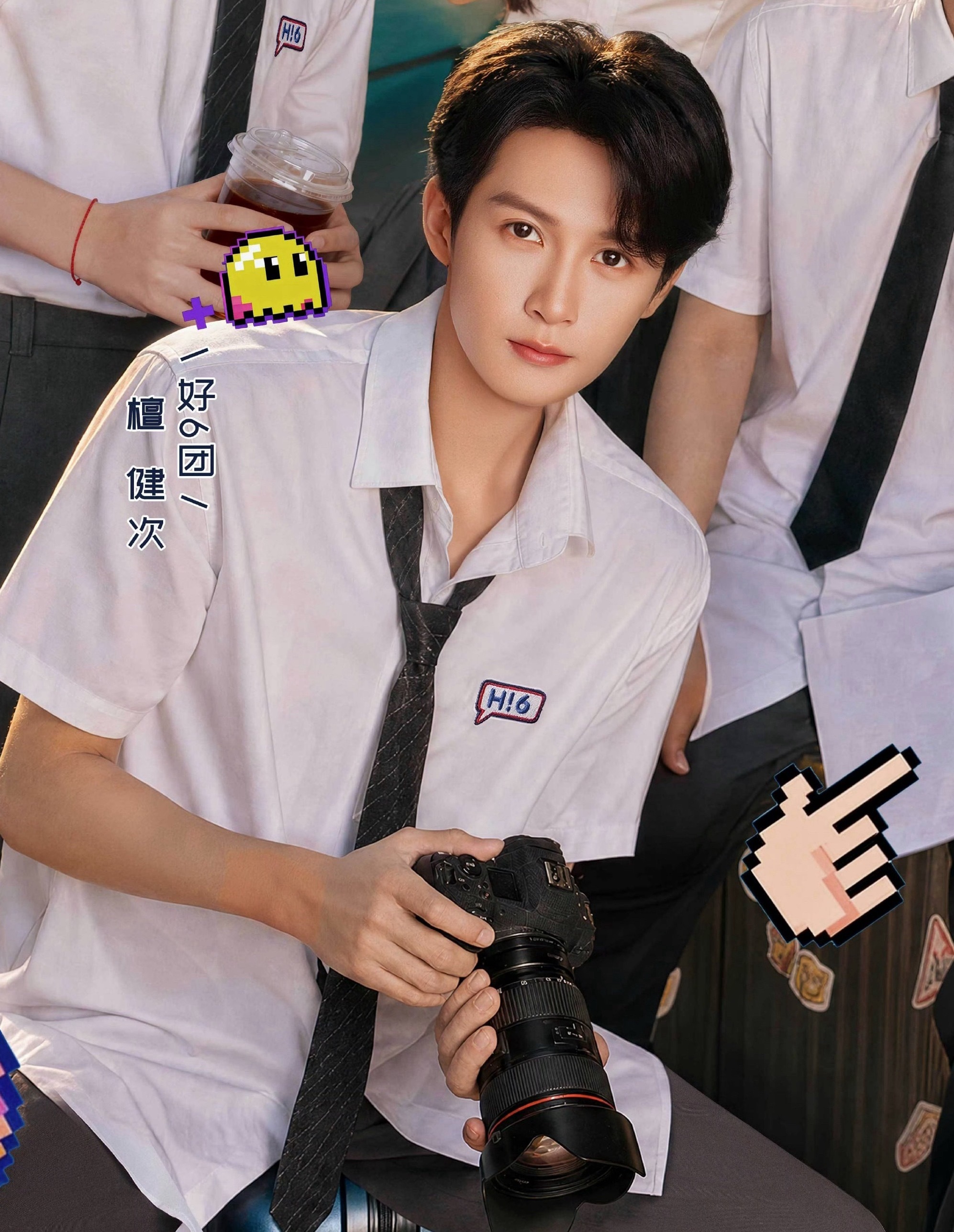 学长好！能帮我拍张照吗？！ 