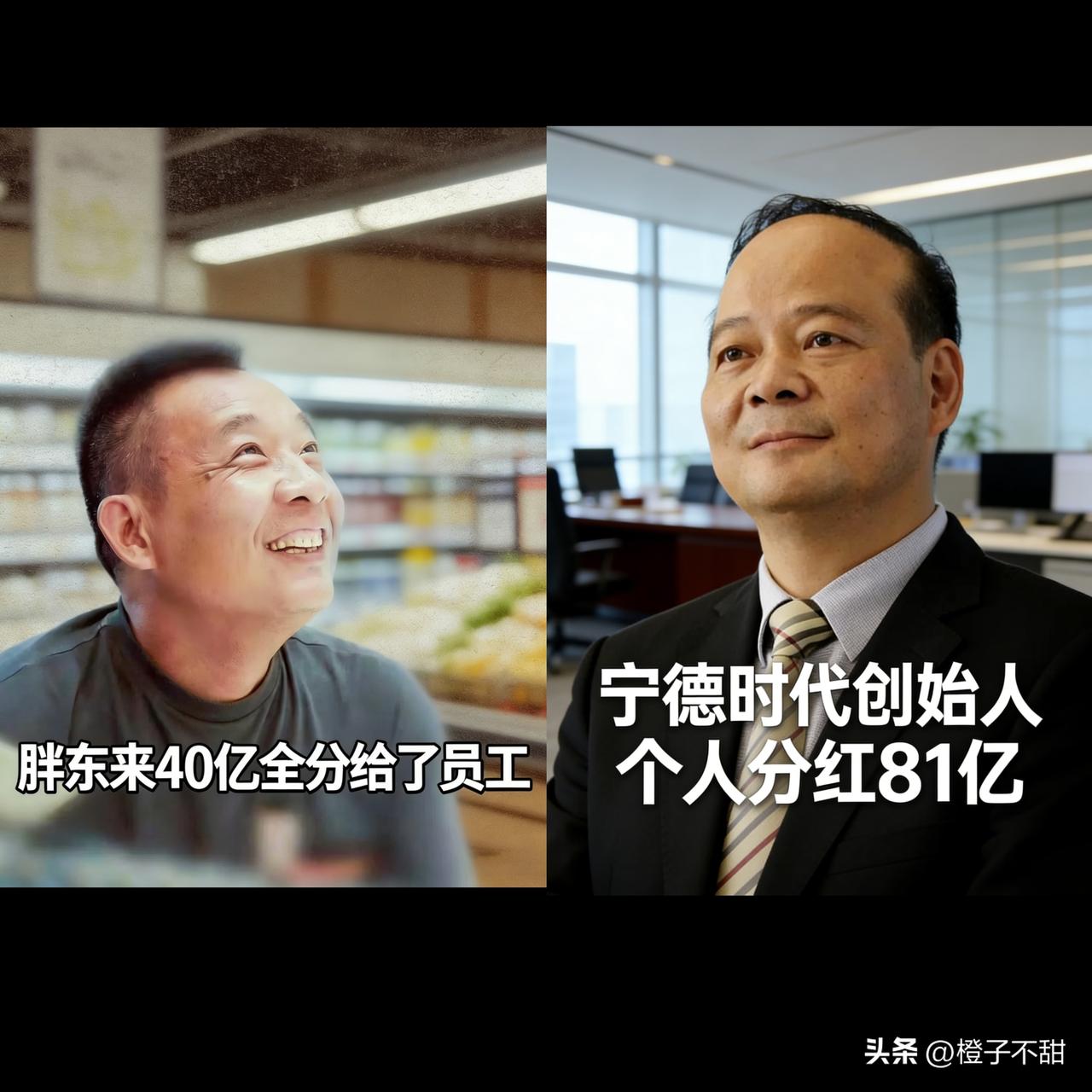 这两天两条新闻放在一起，越看越让人深思。

一边是胖东来将近40亿资产，全部分给