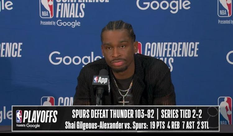 雷霆为什么打不过马刺？亚历山大忍不住说出心里话
今日，NBA季后赛继续拉开战幕，