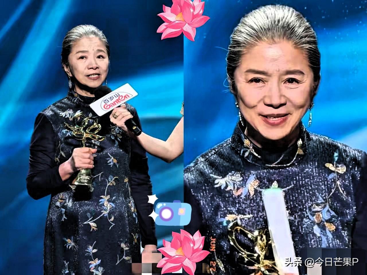 迟蓬拿下白玉兰最佳女配，领奖时只说了三句话。没有感谢导演，没有提及片酬。第一句：