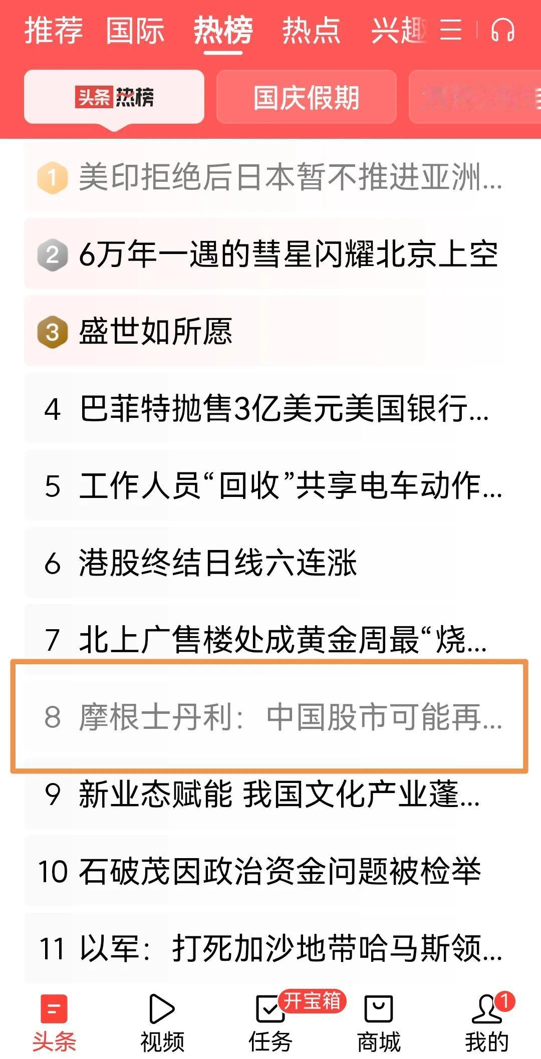网事随风44：妥妥的做空啊：摩根士丹利说还有15%上涨空间
       这个新