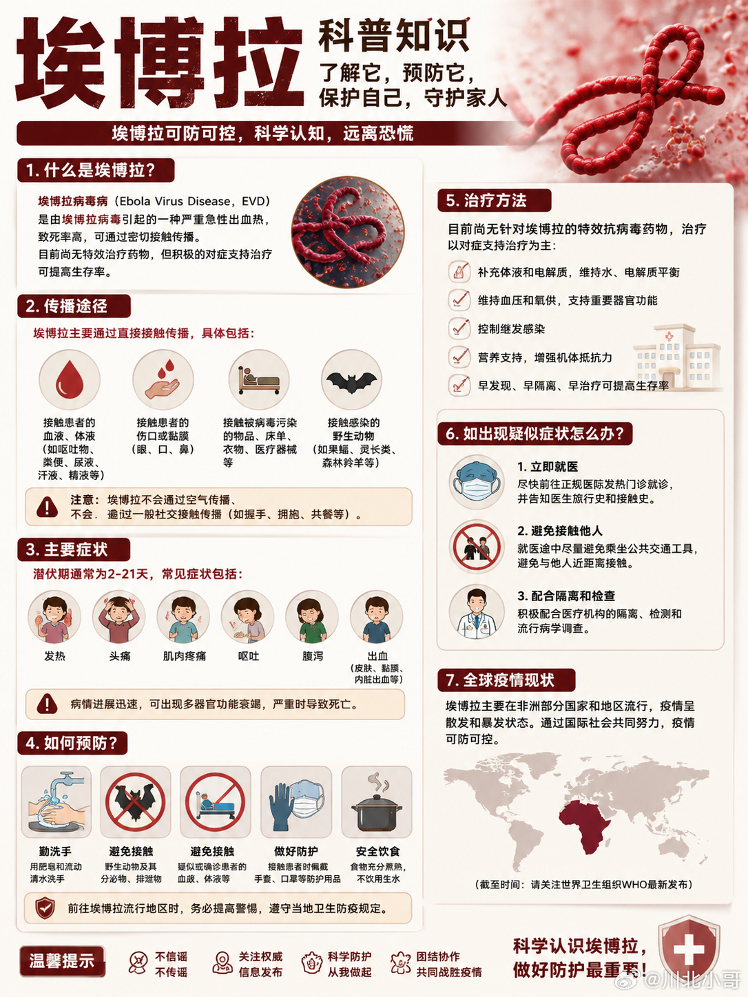刚果金139起埃博拉疑似死亡病例邦博病毒致死率约37%，无疫苗特效药。一图了解埃