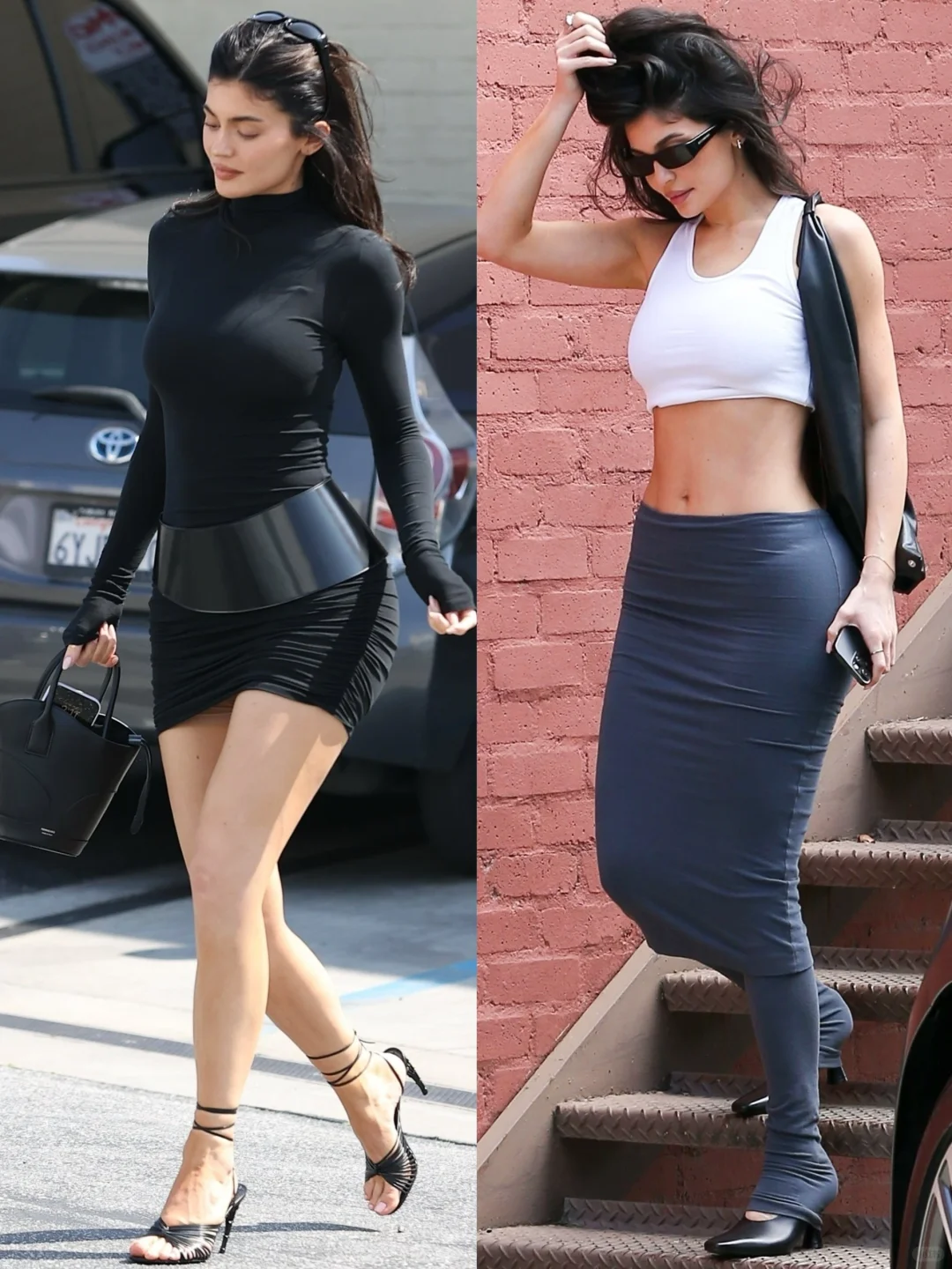 Kylie Jenner街拍合集，越来越有自己的风格