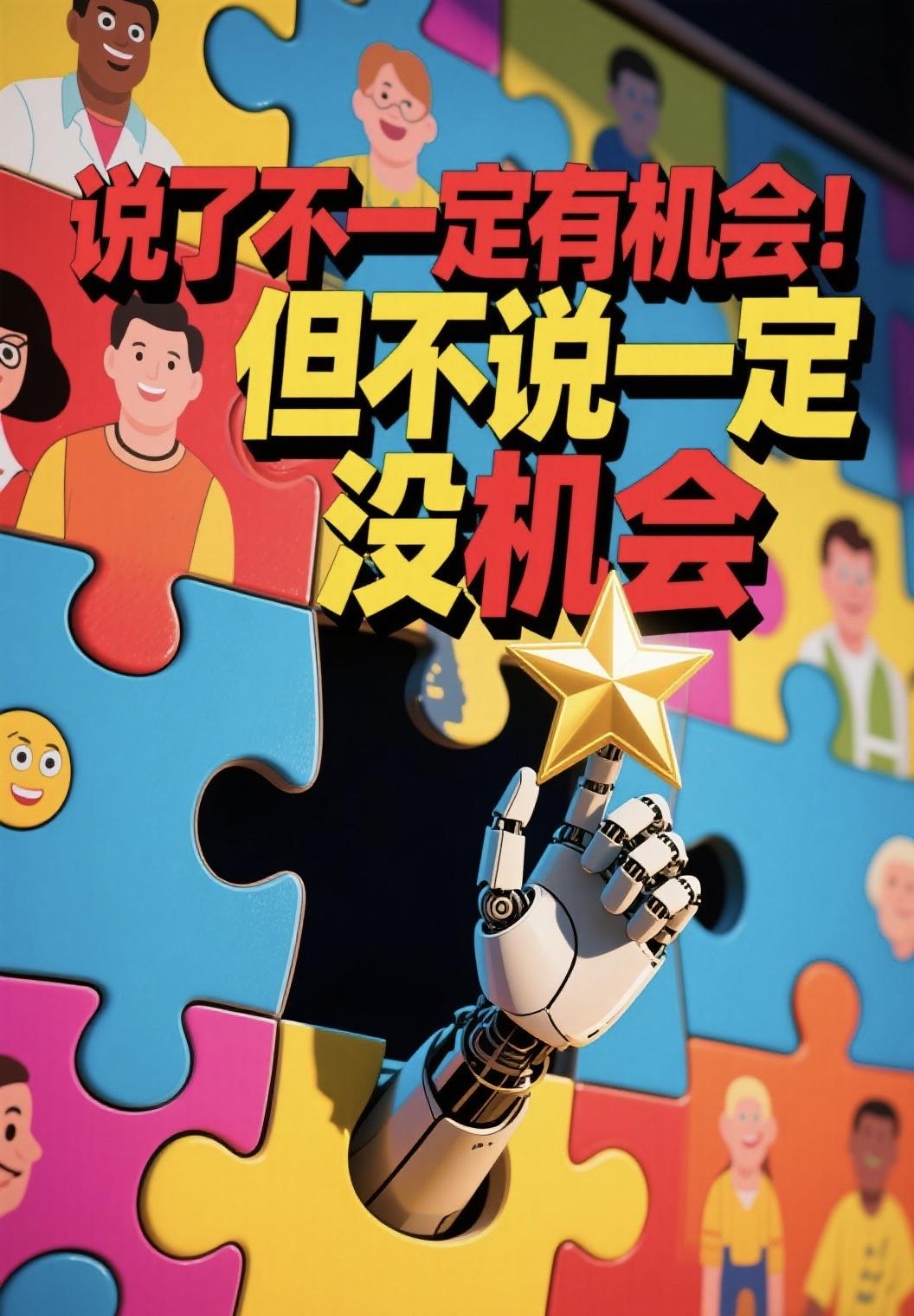 说了不一定有机会
但不说一定没机会

这跟谈恋爱表白一个道理，有表现才会被发现，
