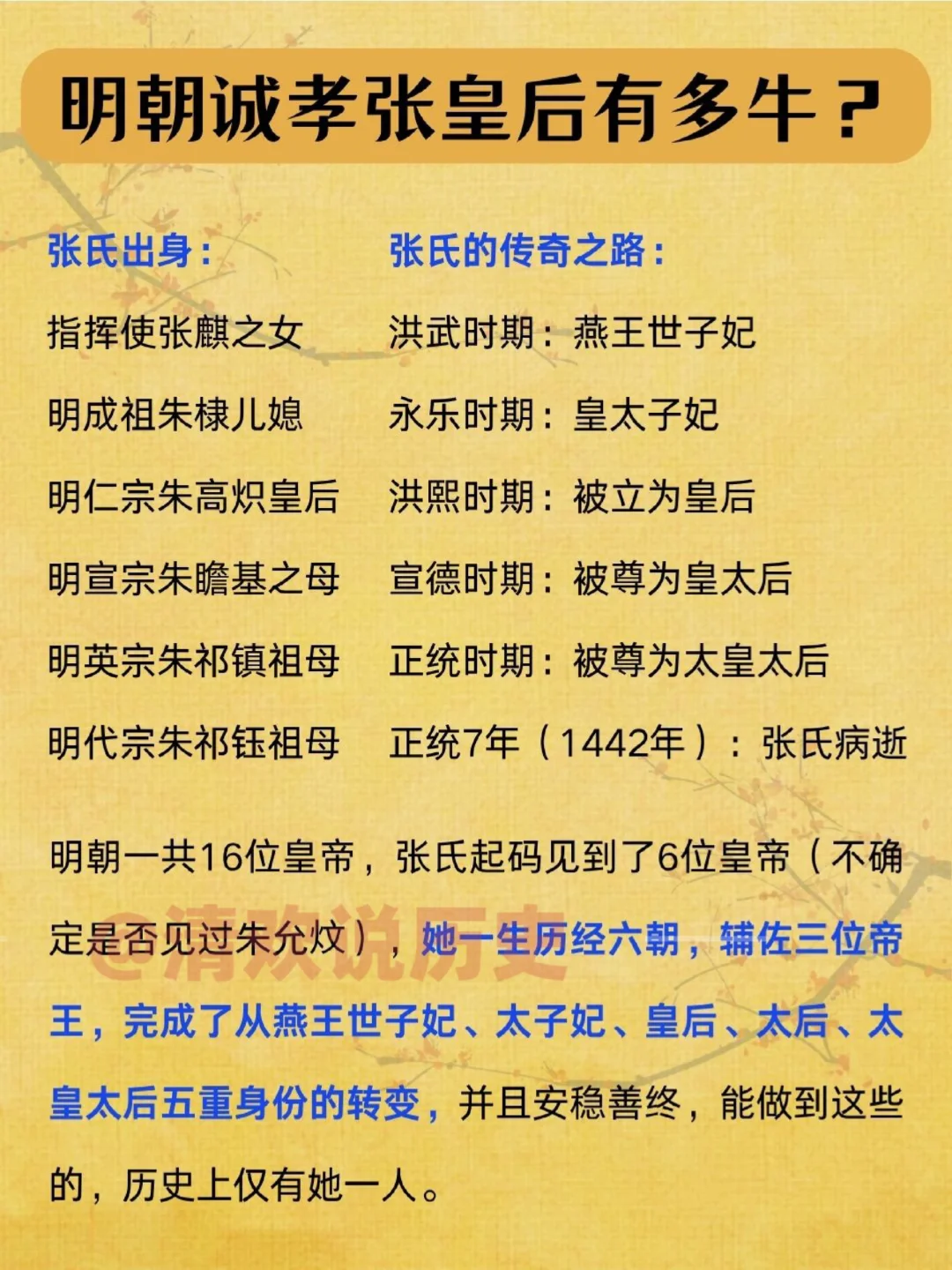明朝诚孝张皇后‼️历经六朝辅佐3位帝王