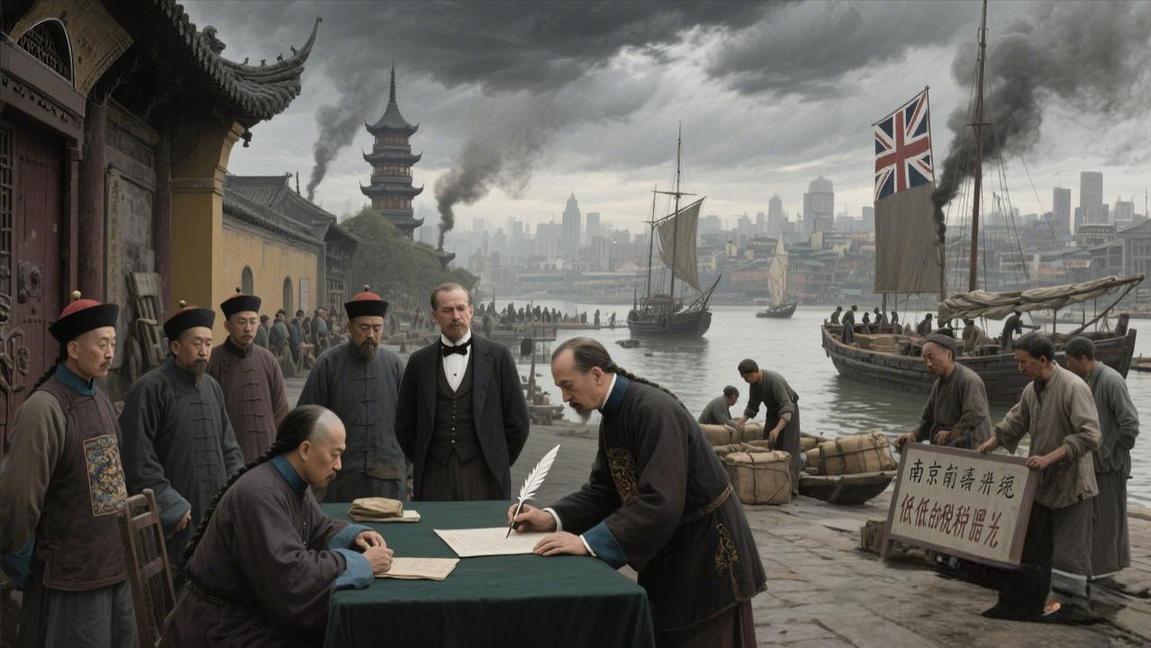 真绝了。

人家军舰开到家门口，炮口都快怼到脸上了，第一反应居然是：快，翻箱倒柜