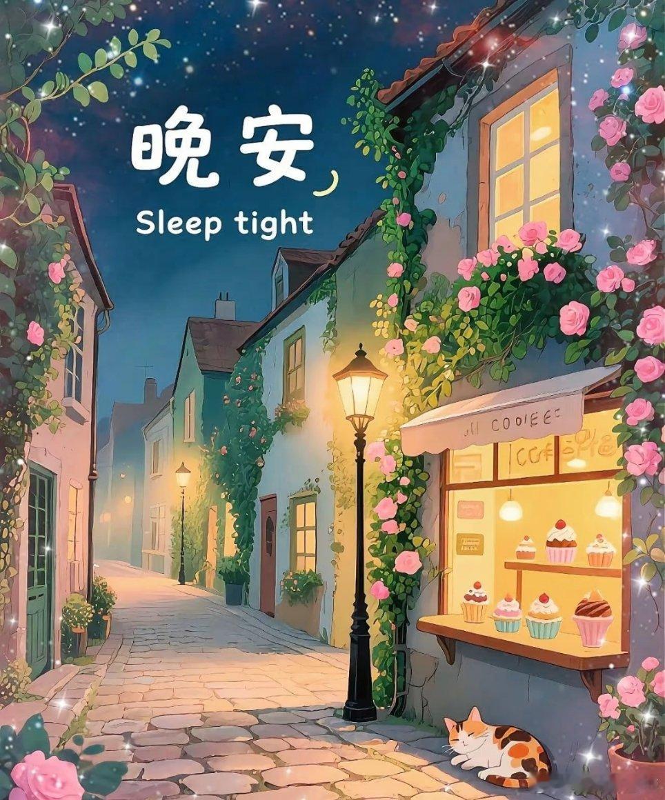 晚安[超话]🌿 愿你今夜安眠，明日醒来，依旧是那个在平凡日子里，捕捉甜味的生活