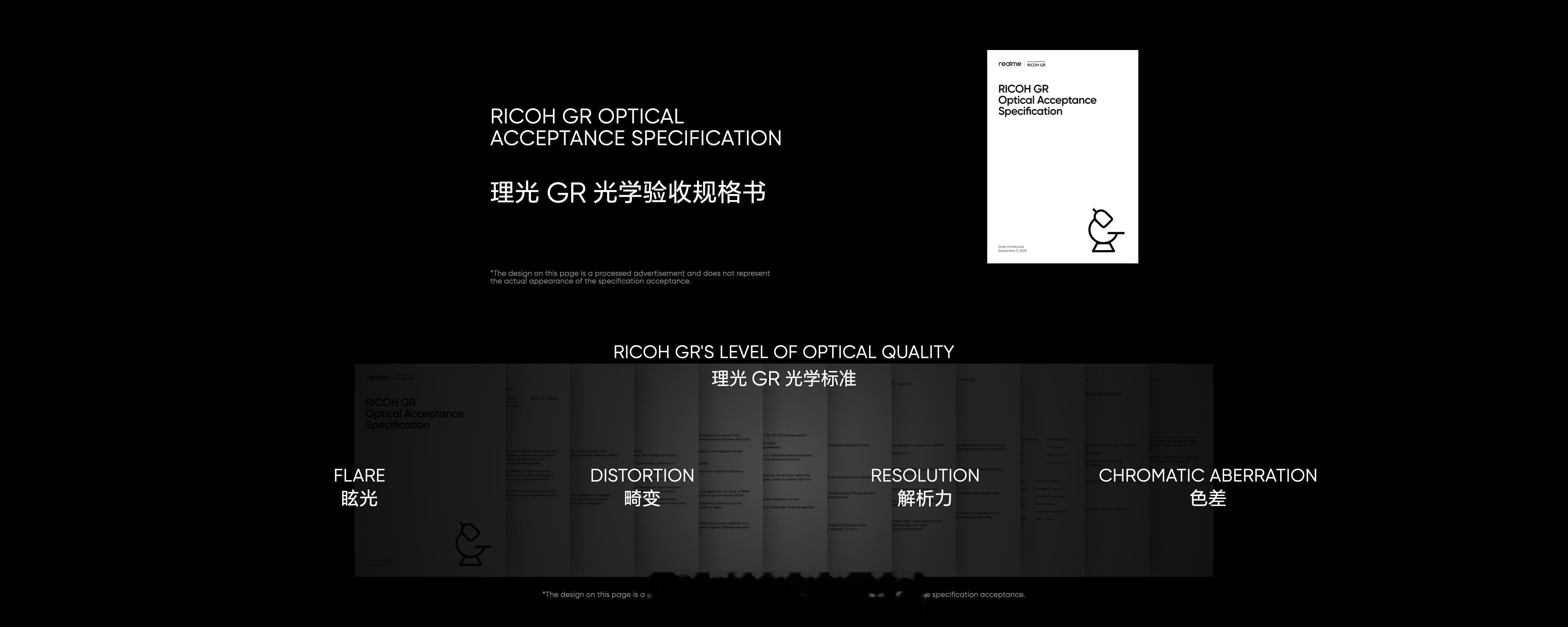 真我和理光的合作分为硬件和软件硬件方面，真定制理光 GR 防眩光主摄，并且通过了