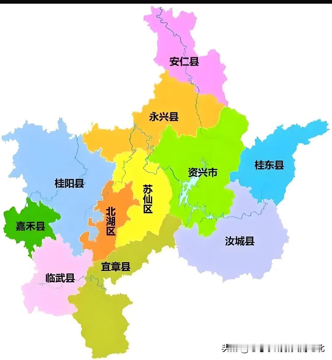 郴州市各区县（市）面积
1.苏仙区                  1342.