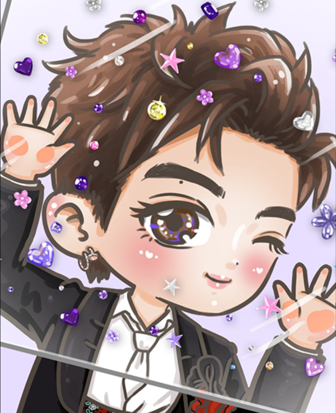 邓为的顶级背影杀 💎0605钻为己有五周年快乐💎邓为白马王子造型活动路透 你