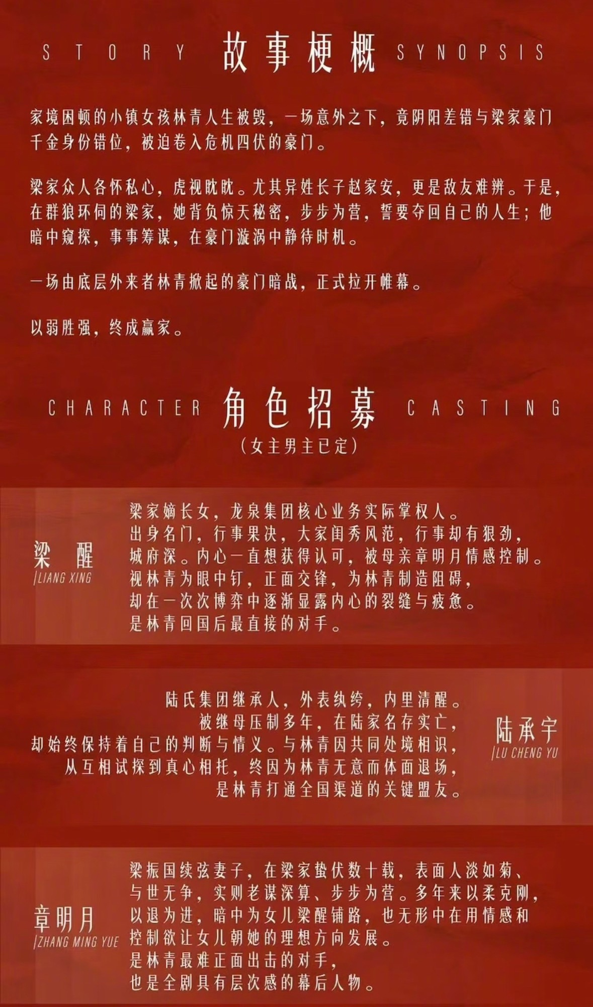 《赢家》这个剧情看起来挺有看点的，只是剧未拍，两家因为番位就撕起来了工作室呼吁共
