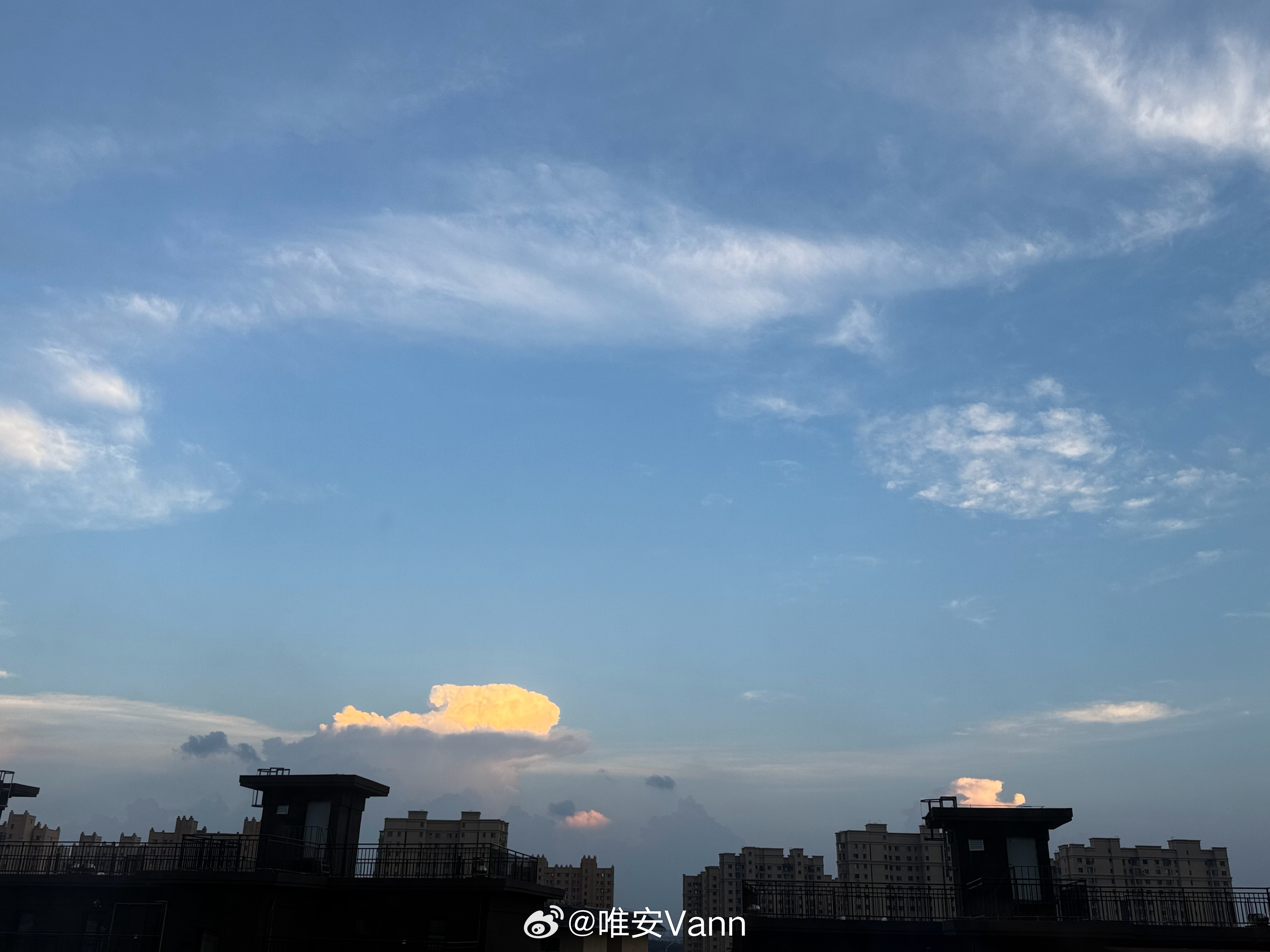能坐在床边看云看一天。 