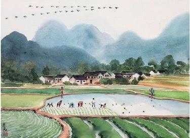 很多人今天在谈艺术家古元（图1-6）的时候，往往会首先把他放进“新中国美术 ”的