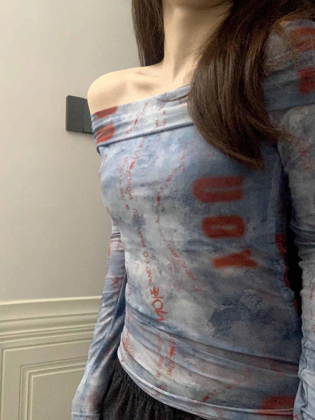 好显身材的一字肩啊～