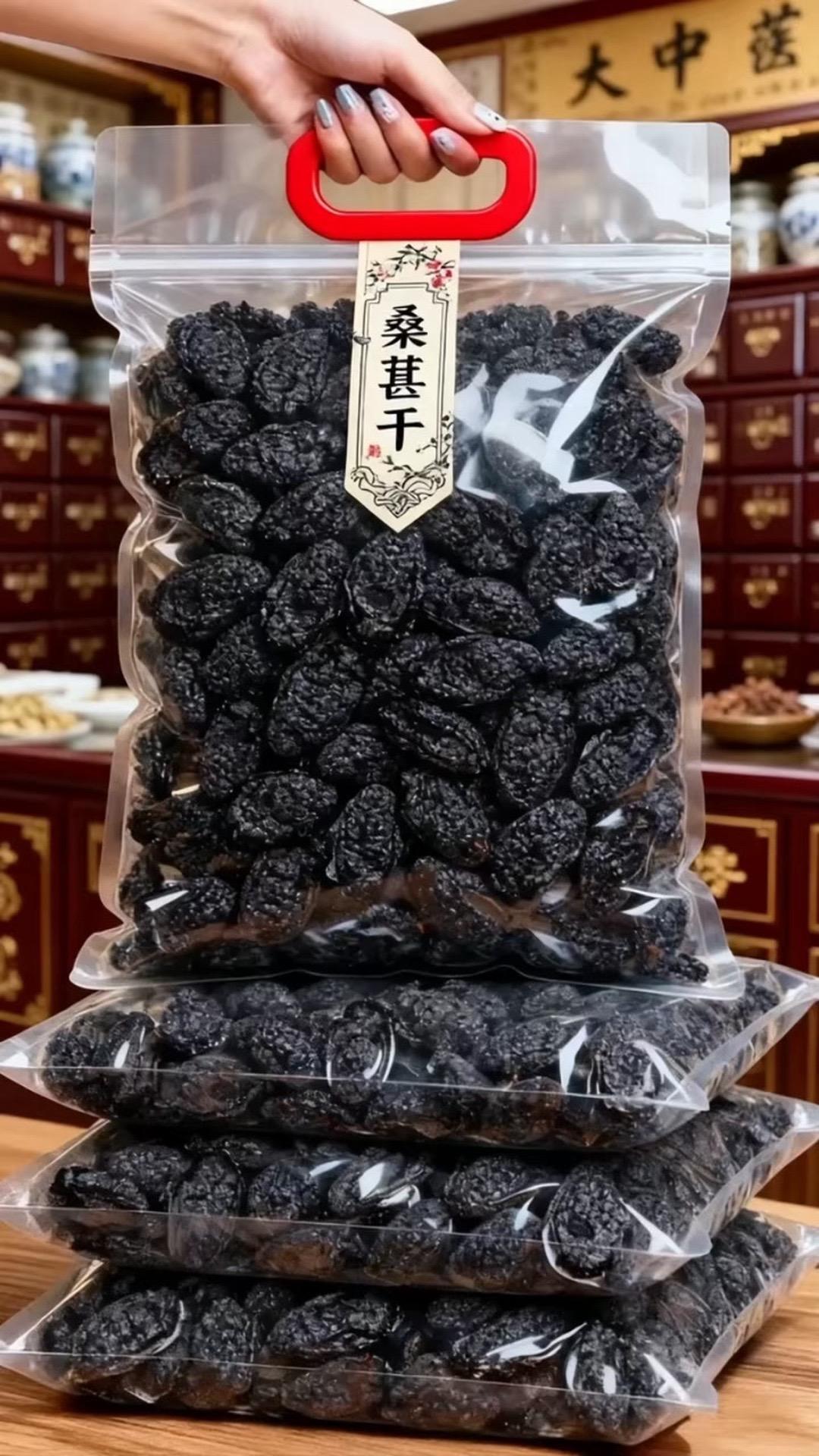 别再喝奶茶了！换成桑葚干水养气色🍇 精选大果黑桑葚，果肉厚实不碎 免...
