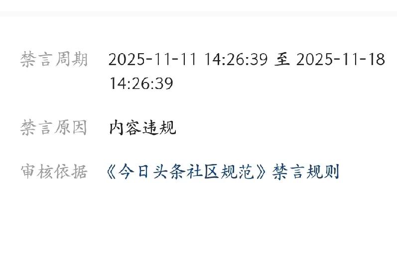 终于从禁言状态解放出来了，看别的账号都给提示，提醒是哪条作品出的问题，但到这就直