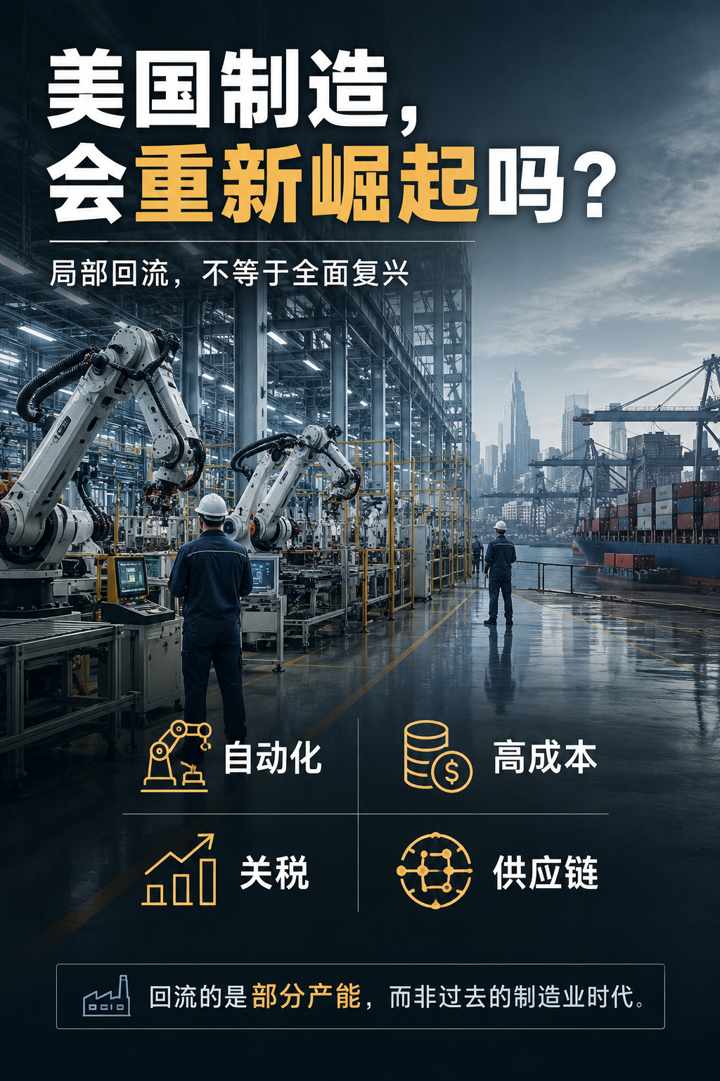 在美国政府的现行政策下，美国制造会重新崛起吗？Claude对此解答：基于目前可查