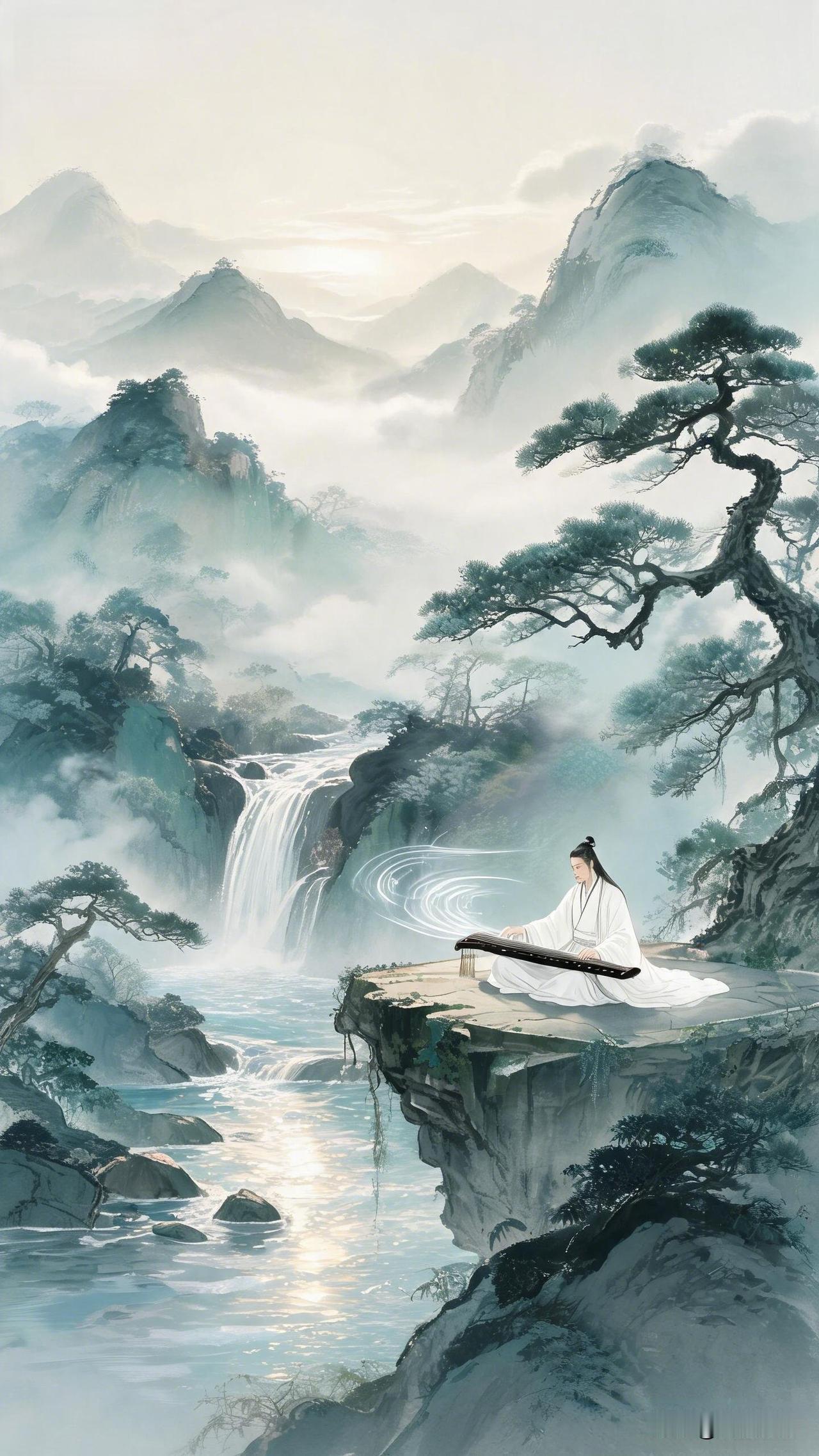 《溪水不争，沧海自入；草木不竞，芳华自有时》

溪水不争路，沧海自可入。
草木不