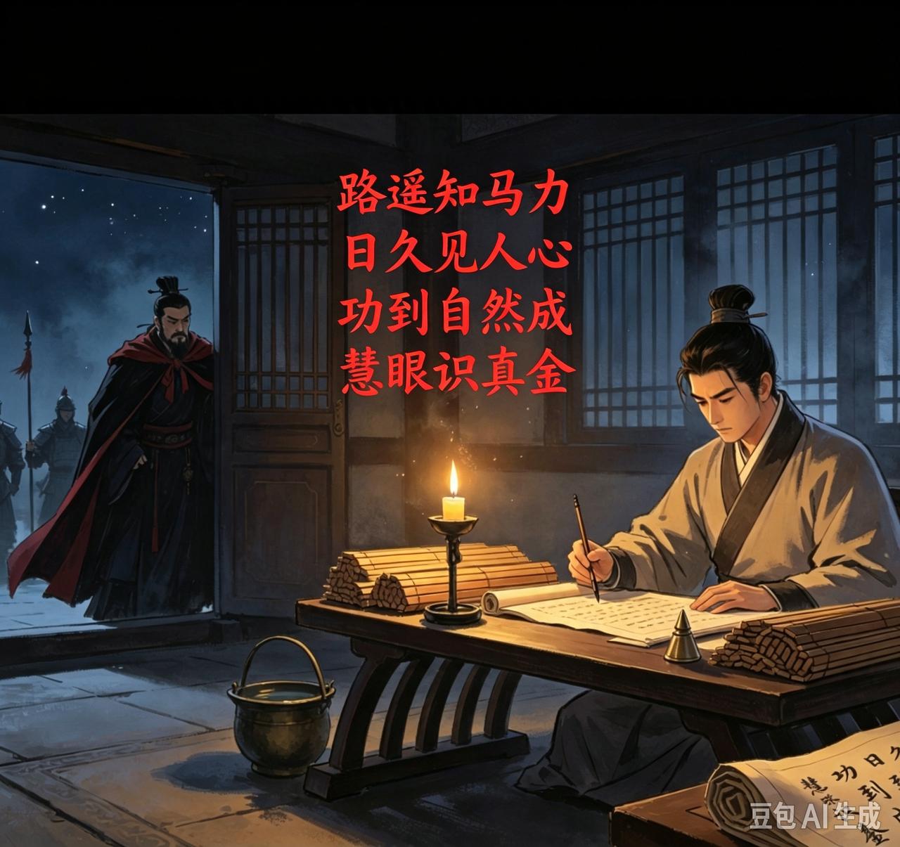 小故事
  夜 探

话说高柔，
早年还小，
跟随族人，
投奔曹操。

按族亲疏