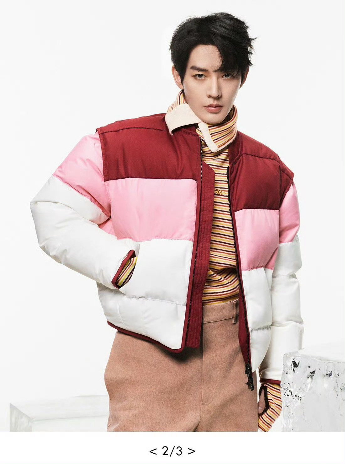 #邓为粉色冷帽#邓为今日份品牌更新🈶粉色冷帽➕羽绒服套装一键入冬，快来跟为子一