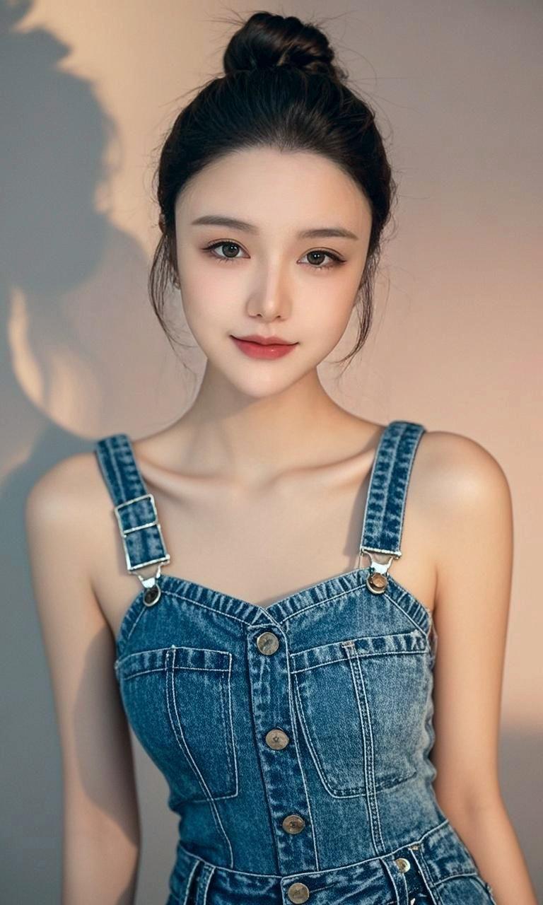 AI丹宁笑颜照