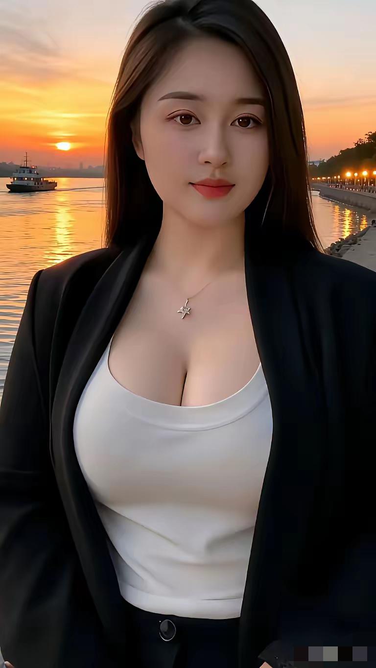 上联：江天落日熔金岸
下联：倩影和风曳翠堤

暮云轻拢着橘色的余晖，江面揉碎了落
