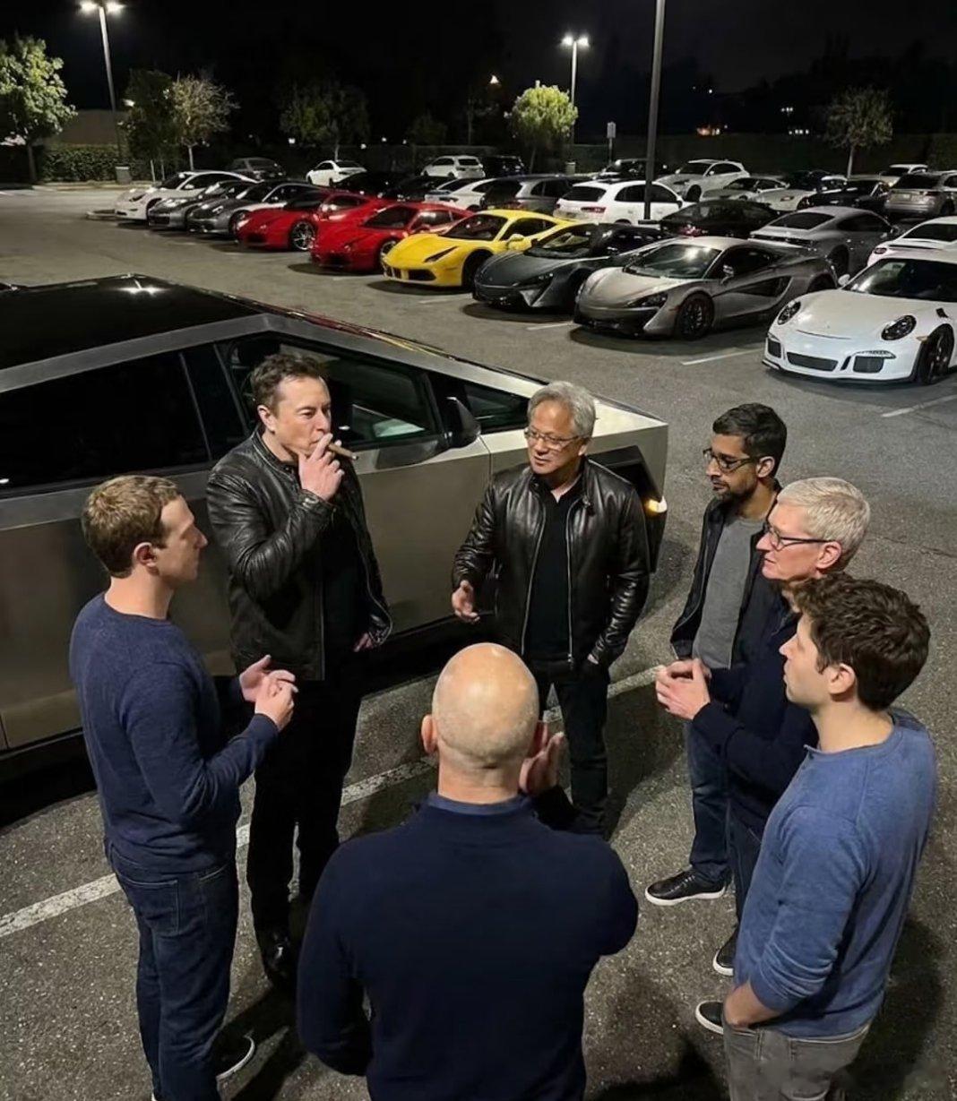 身价加起来绕地球2圈，顶级富豪Ai同框