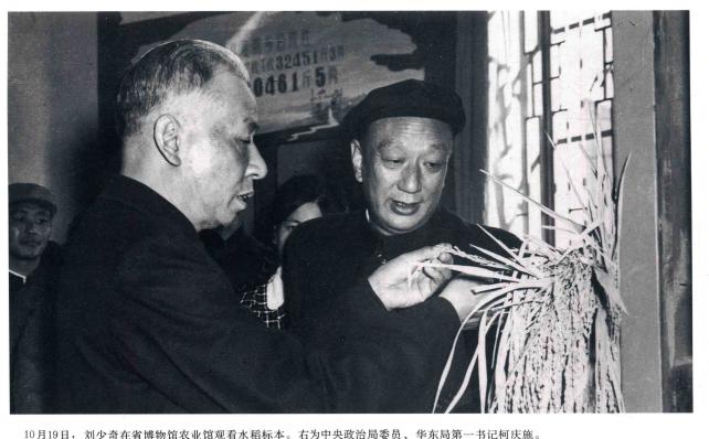 1958年10月16日至22日，中共中央副主席、全国人大常委会委员长刘少奇在安徽