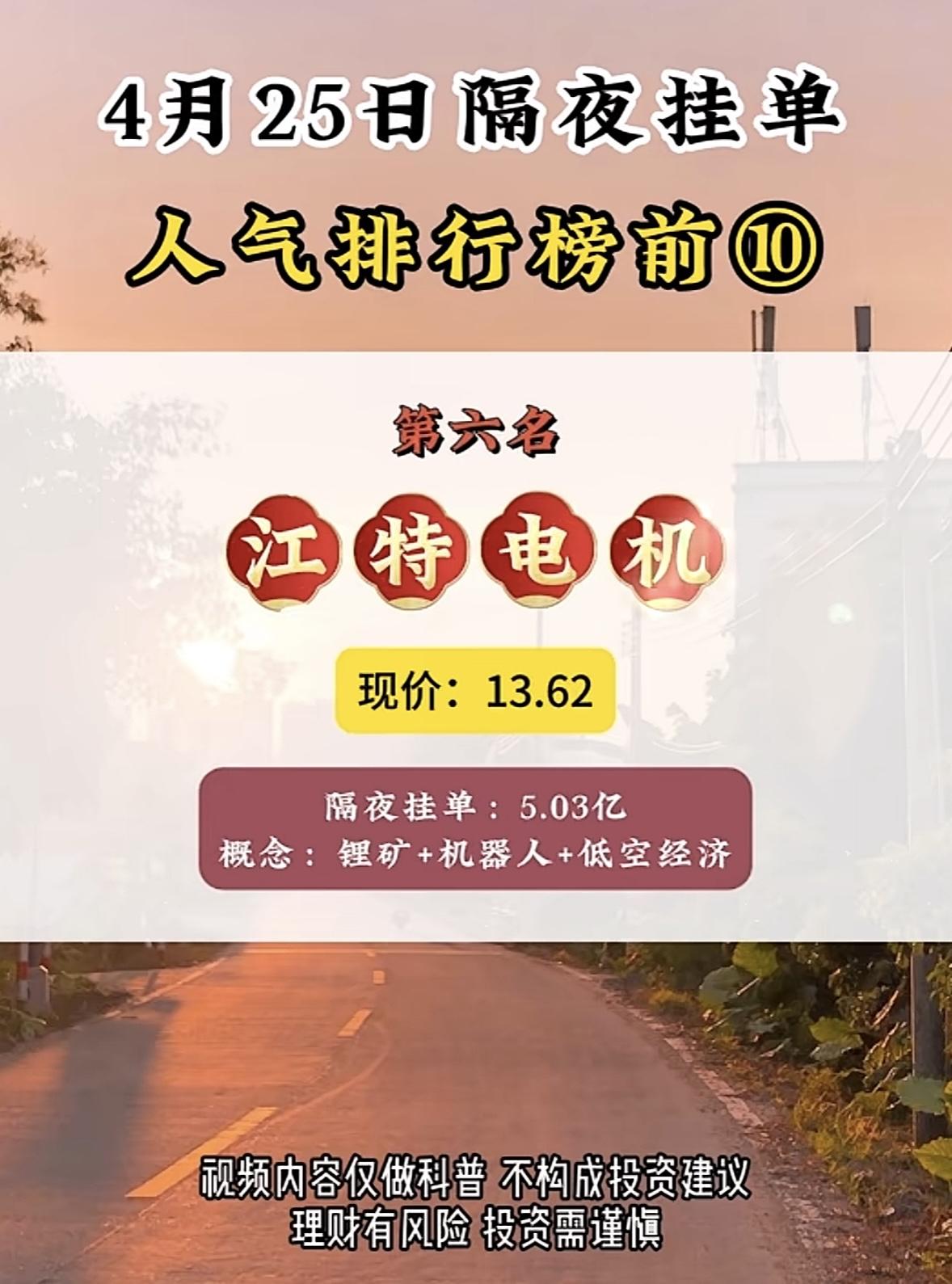 4月27日周一暗盘隔夜挂单排行榜揭晓

4月27日暗盘隔夜挂单前5名里有三房巷，