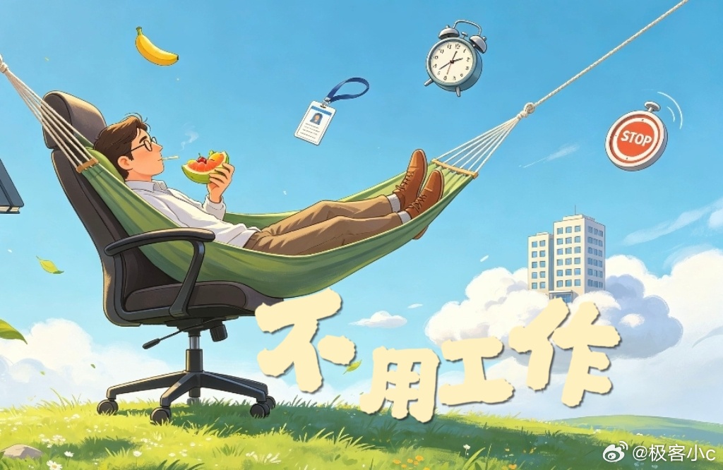 我不上班那阵，一开始真像死机，后来觉得是重装。没了打卡，时间全乱，刷手机到天亮，