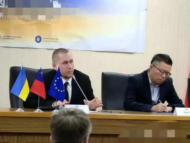 3月27日，乌克兰现役无人机专家赫里亚兹诺夫窜访中国台湾省，向“台独”组织黑熊传