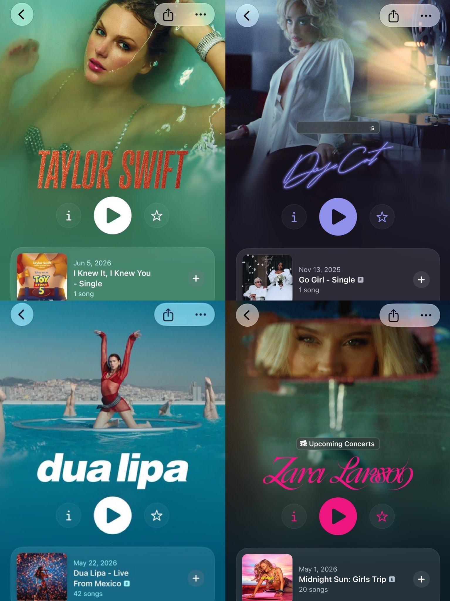 iOS 27 将为 Apple Music 艺人个人资料页面引入全新的设计风格。