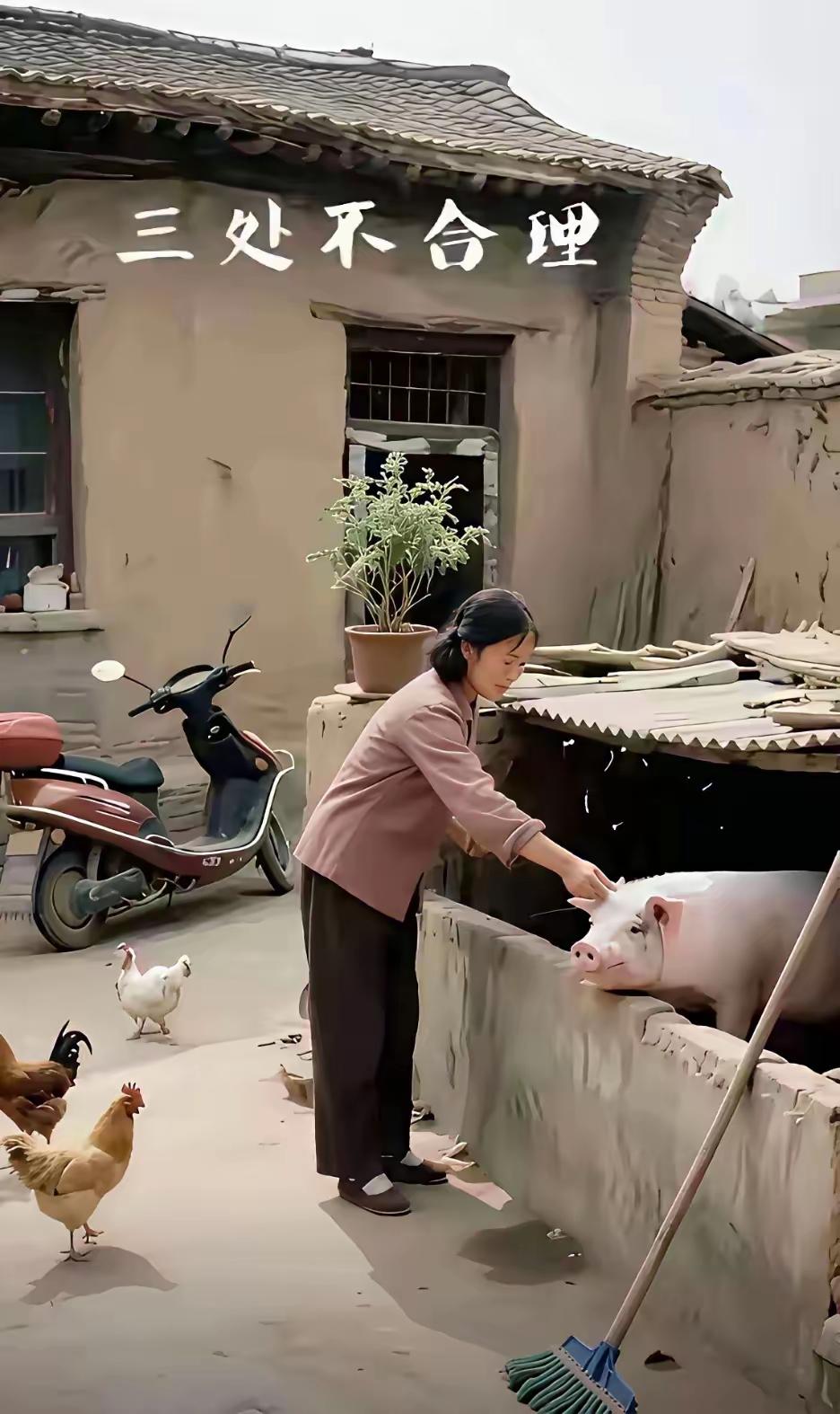 找不合理的地方
下面的图片是80年代的场景，有3处与当时的那个年代不合理的地方，