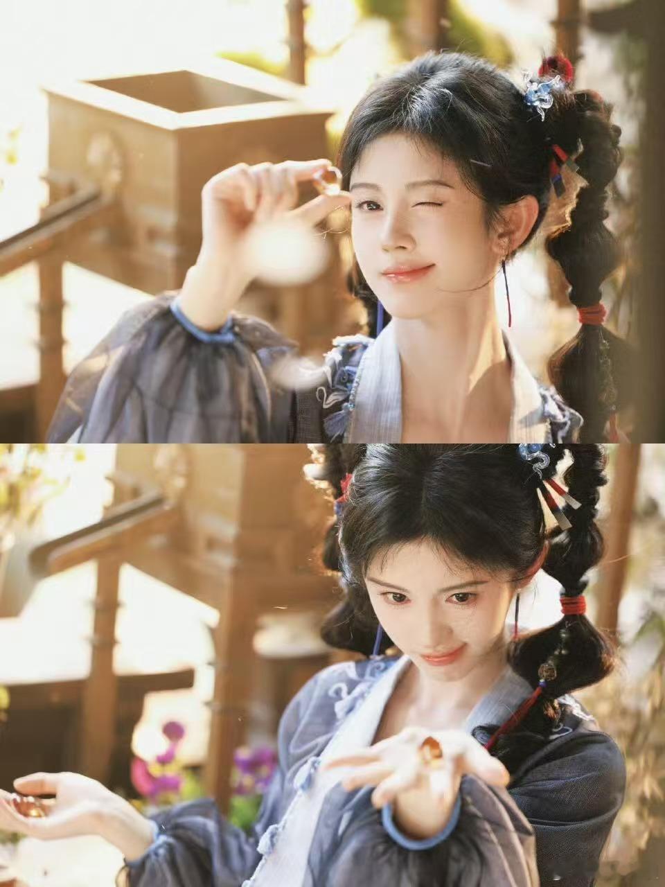 鞠婧祎春日之约plog鞠婧祎晴光漫过花影鞠婧祎春日之约plog，好美， 