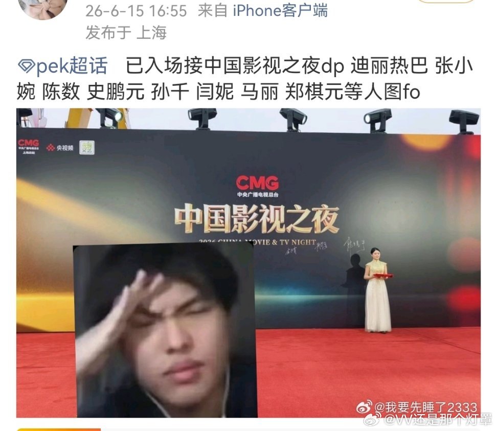 中国影视之夜 迪丽热巴代拍已开始接单