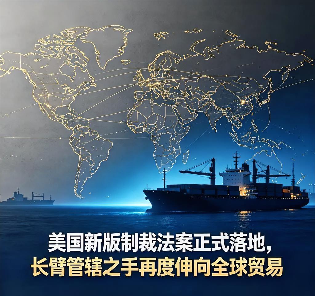 美国新版制裁法案正式落地，长臂管辖之手再度伸向全球贸易
 
随着美国总统签署《2
