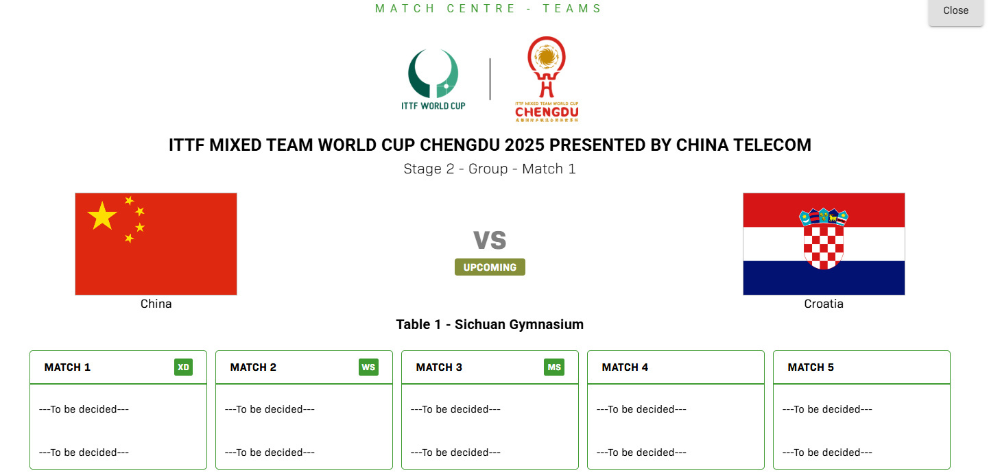 2025年成都混团世界杯八强出炉！中国队、日本队、韩国队、德国队、中国香港队、克