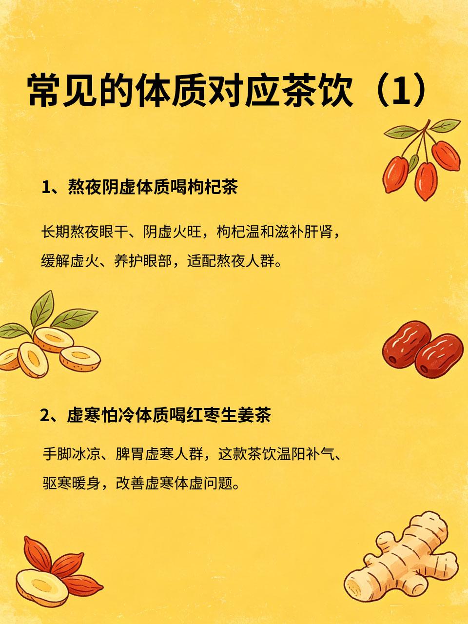 别乱喝养生茶！不同体质对应不同茶饮，喝错反而伤身
很多人日常爱喝养生茶，却不懂对
