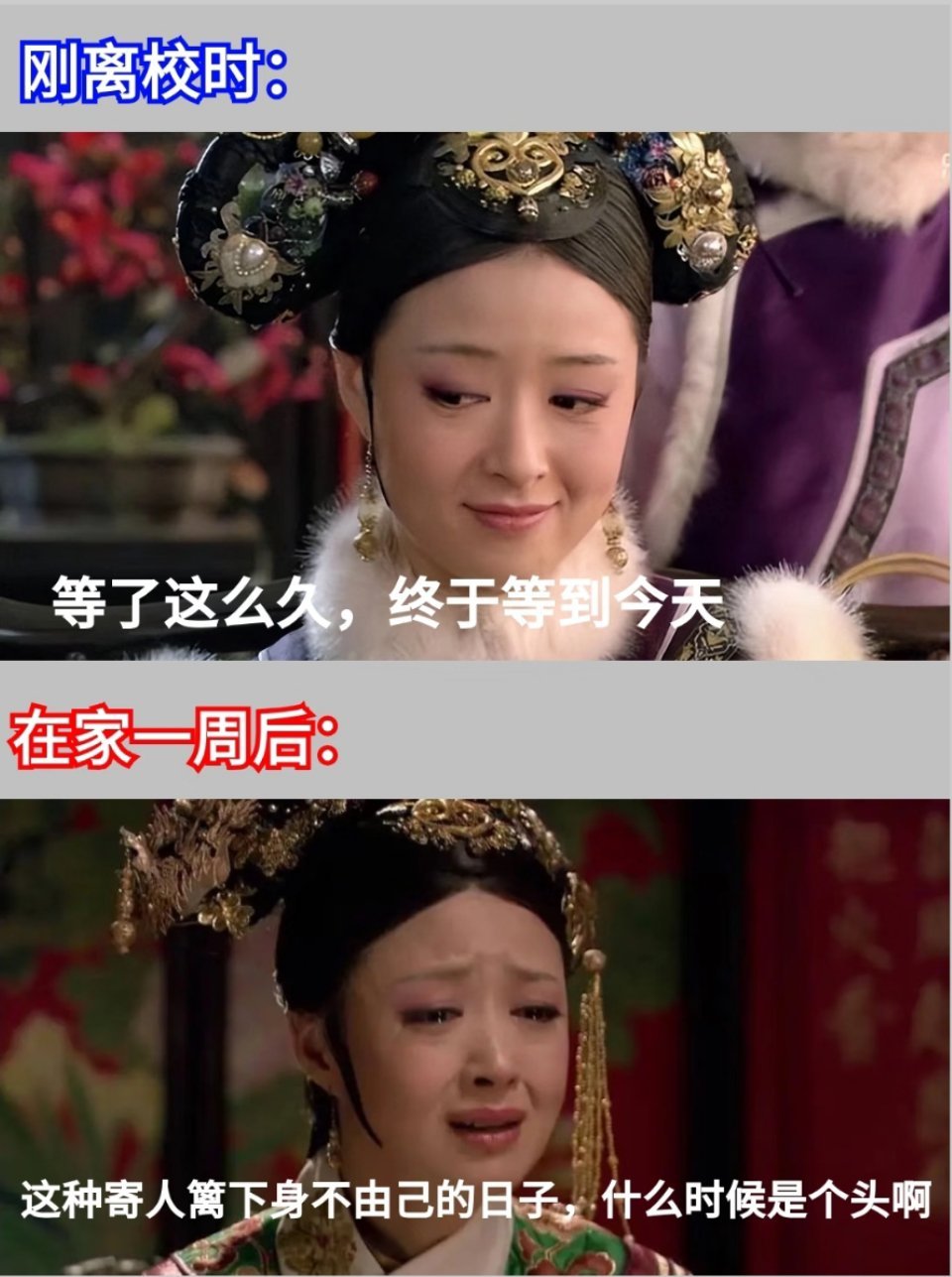 第一批回家的大学生已经失去新鲜感了没放假家长:宝贝啥时候放假回家不啊放假家长:你