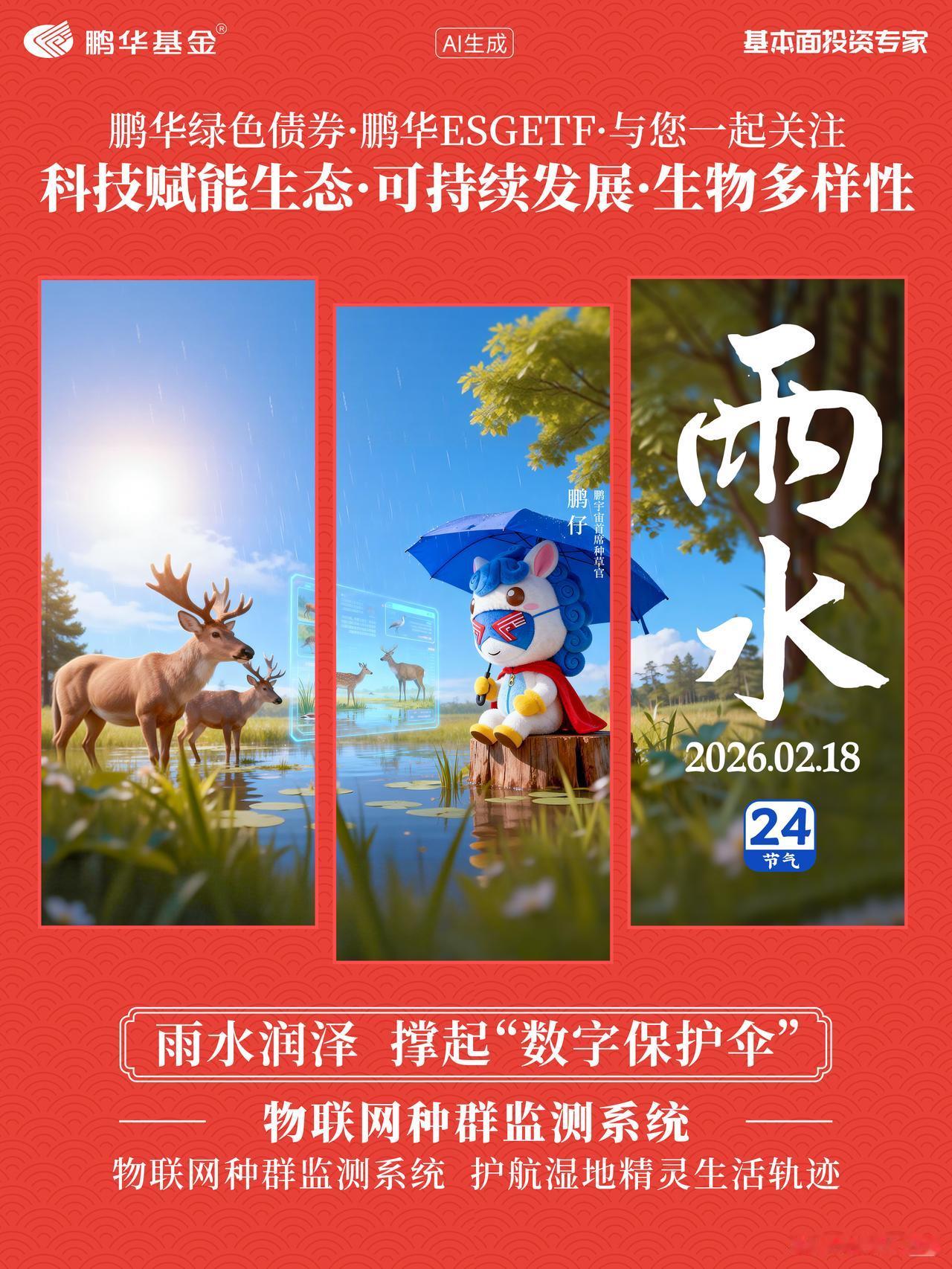 👀鹏华绿色债券·鹏华ESGETF·与您一起关注
👉🏻科技赋能生态·可持续发