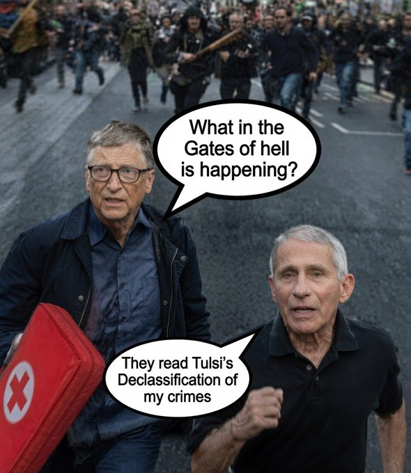 Tulsi 已经解密了 Fauci 的罪行，整个深层政府正处于全面崩溃模式 🔥