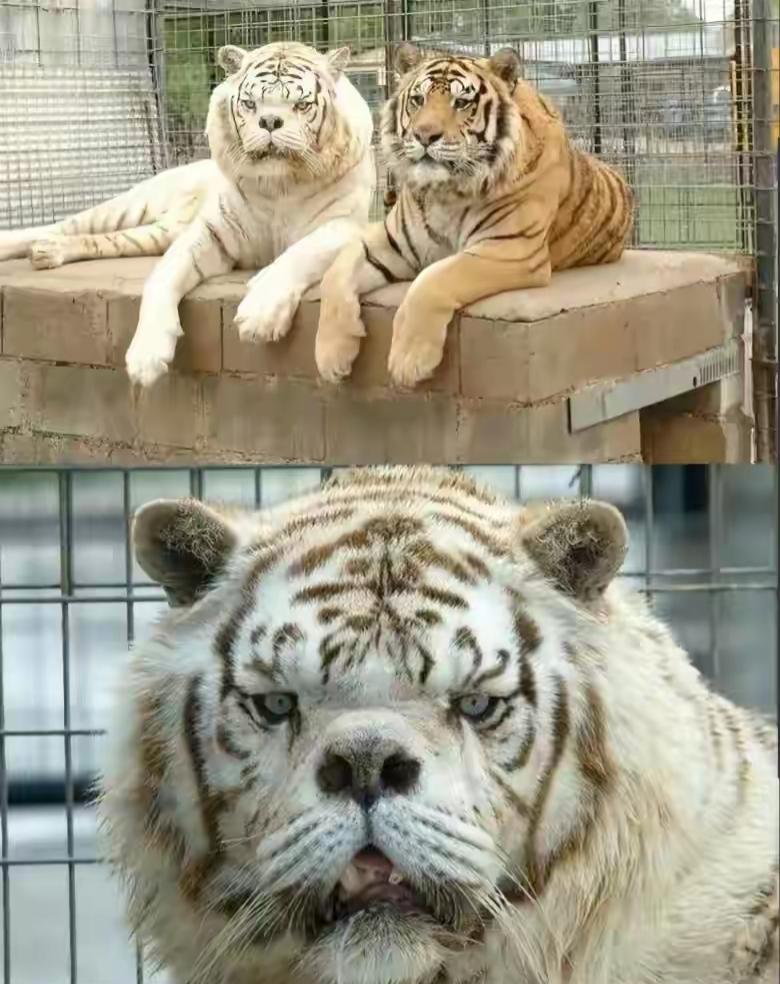 两只老虎懒洋洋地躺着，表情有点酷。这叫什么虎🐯，反正不是东北话，有知道的吗？[