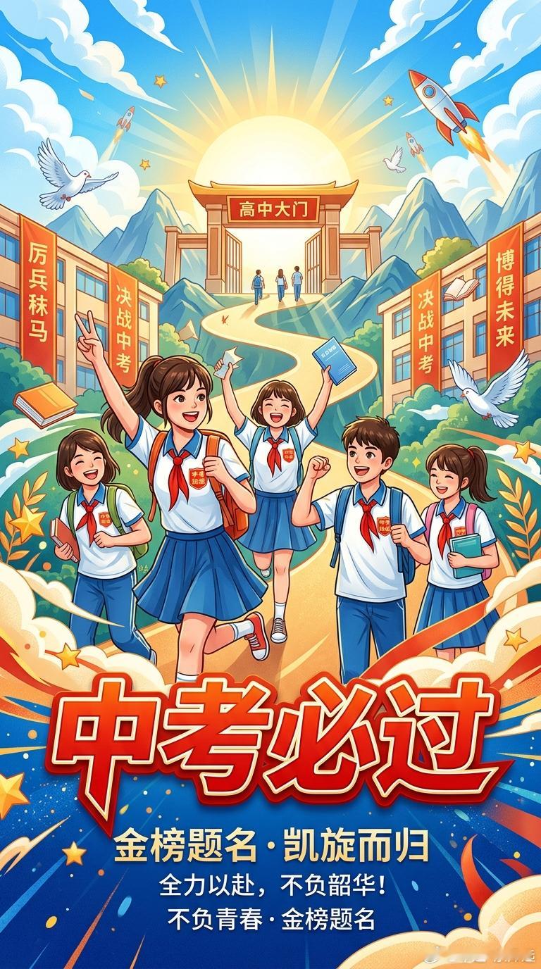 中考中考顺利！ 