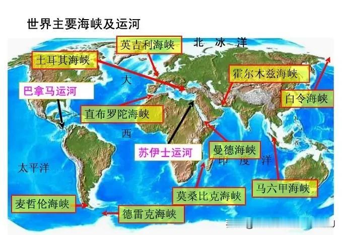 大家发现没，目前世界主要航道大多数渐渐在反美联盟控制下：

巴拿马运河：美国。

