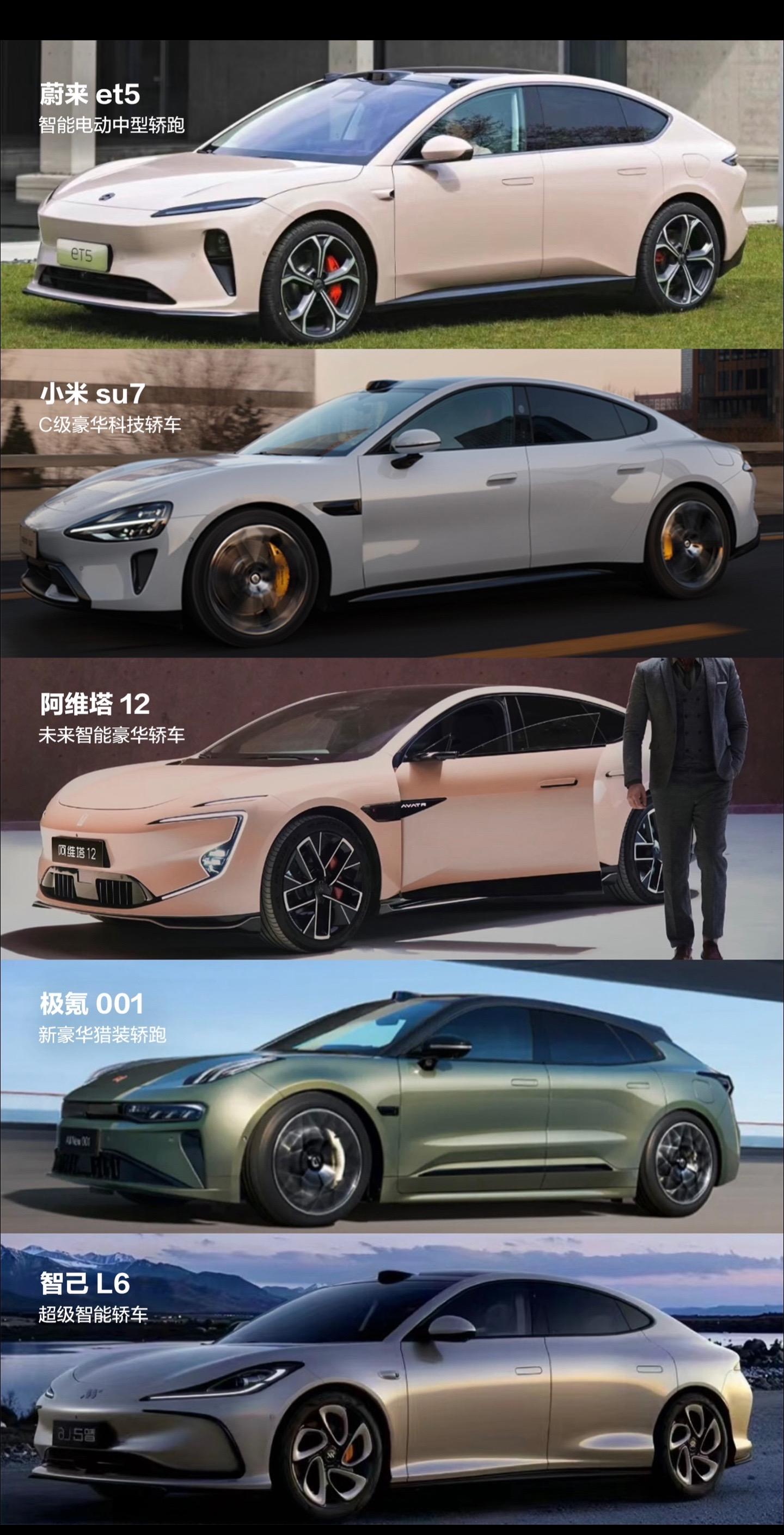 国产新能源轿车，极限五选一太难了，你怎么选？