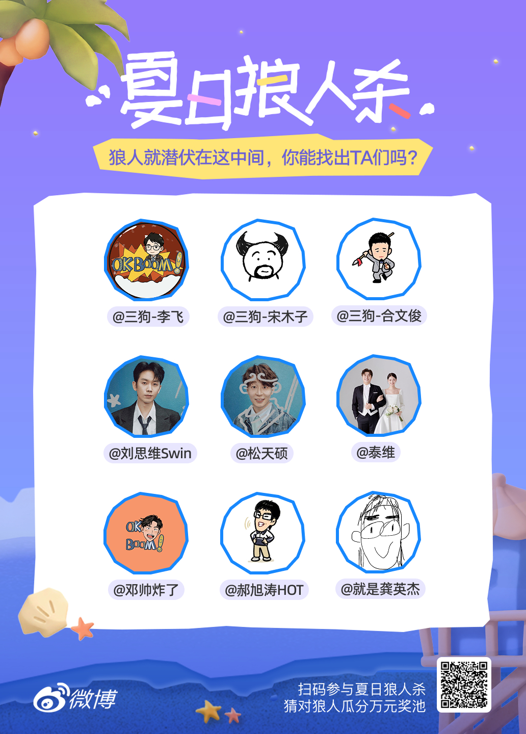 夏日游园会夏日狼人杀全部线索梳理完毕，我推理就是第6轮的狼人快来夏日狼人杀 猜狼