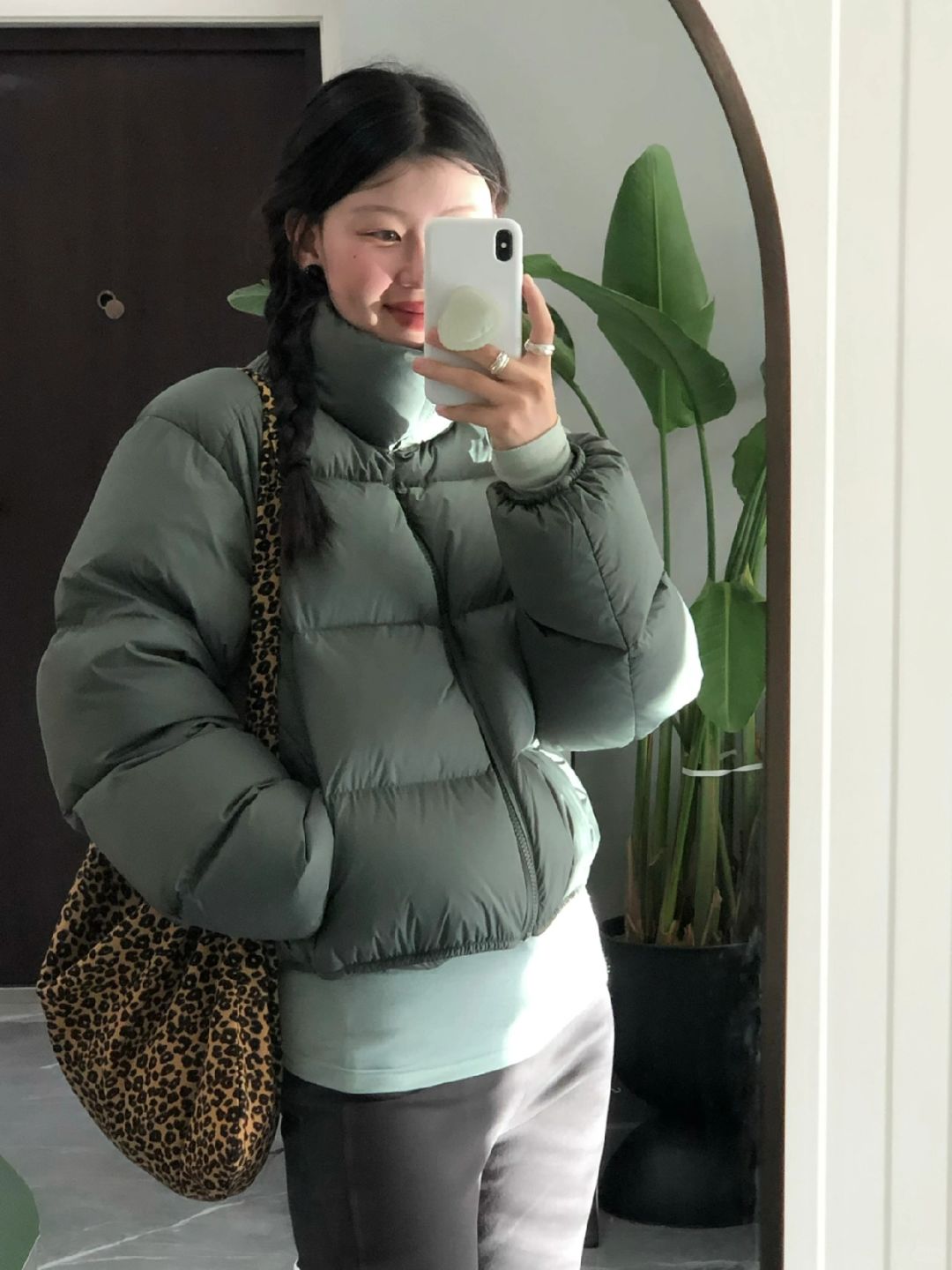 绿色羽绒服这么好看？