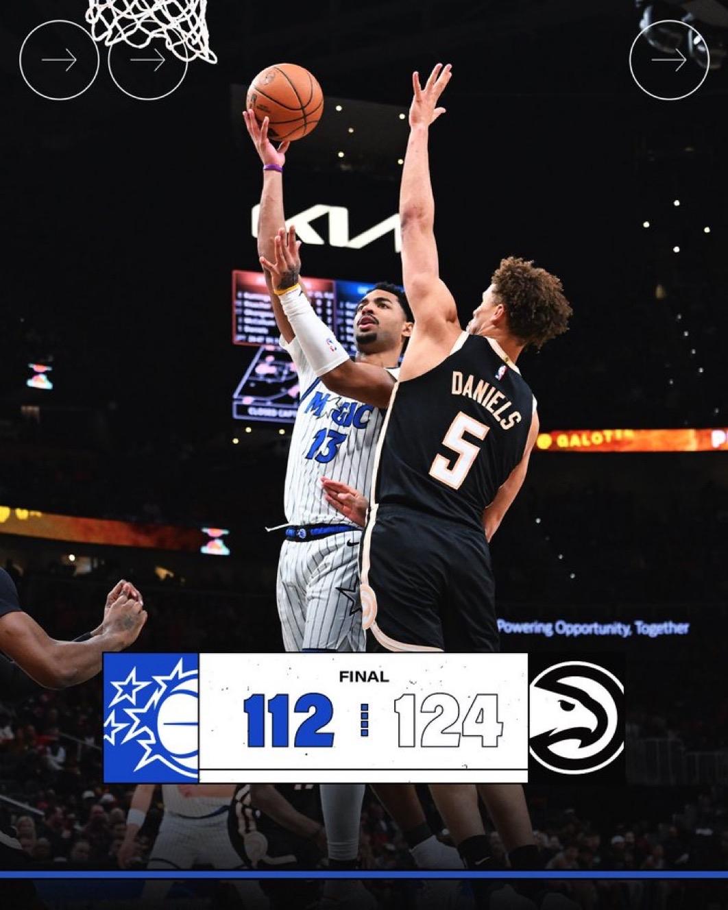 3月17日NBA常规赛战报（8场）：

魔术112-124老鹰
勇士125-11